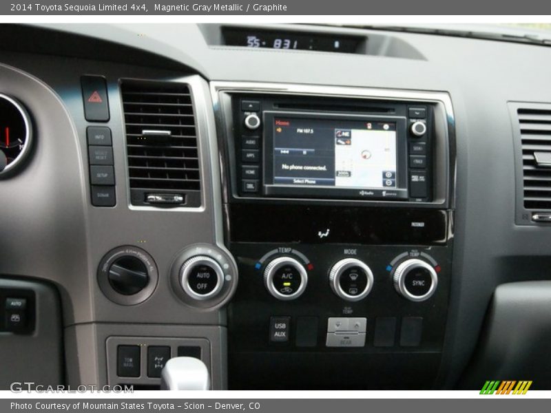 Magnetic Gray Metallic / Graphite 2014 Toyota Sequoia Limited 4x4