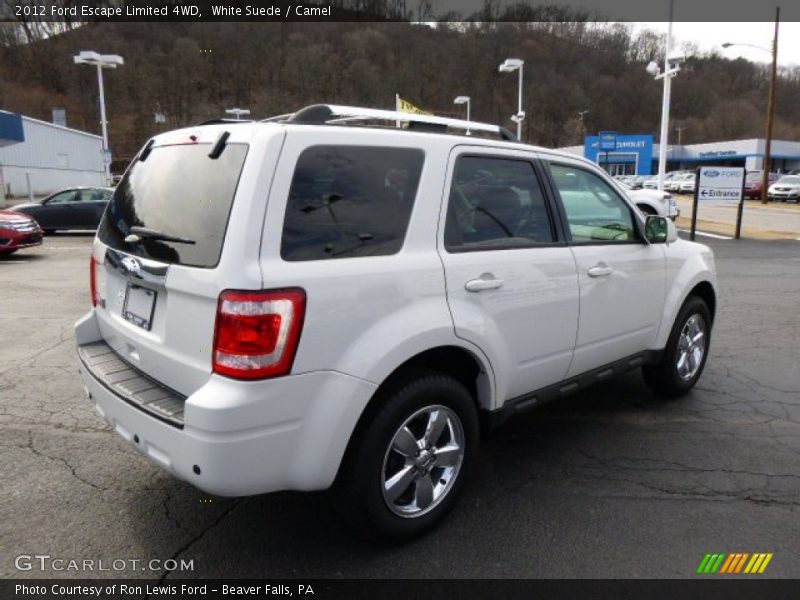 White Suede / Camel 2012 Ford Escape Limited 4WD