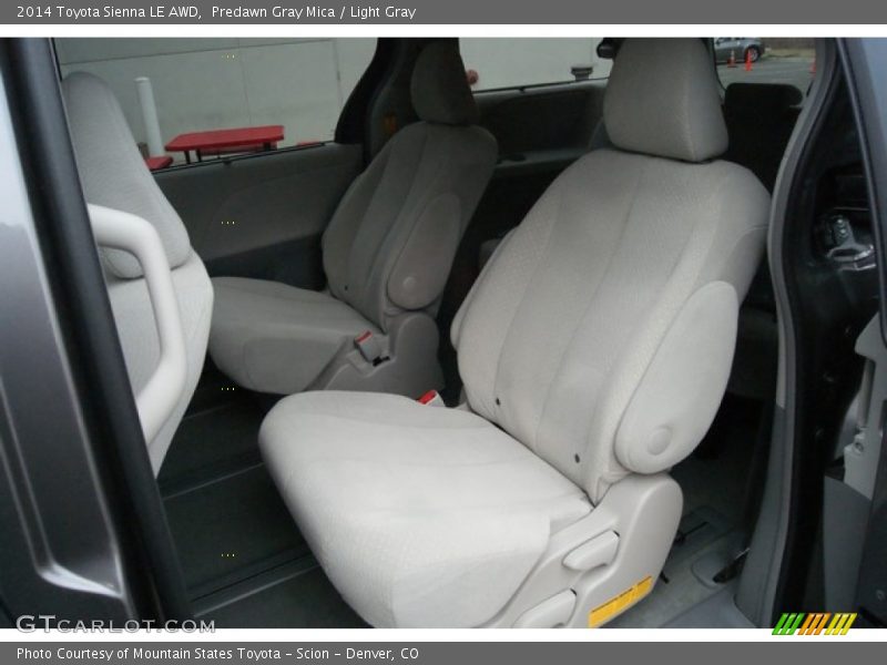 Predawn Gray Mica / Light Gray 2014 Toyota Sienna LE AWD