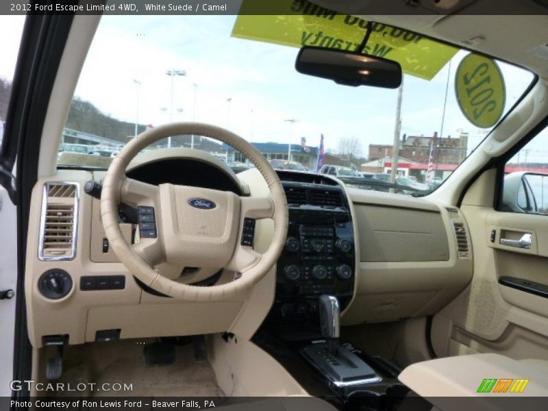White Suede / Camel 2012 Ford Escape Limited 4WD