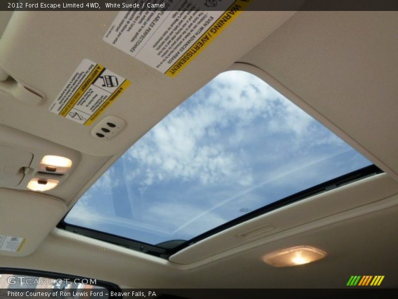 White Suede / Camel 2012 Ford Escape Limited 4WD
