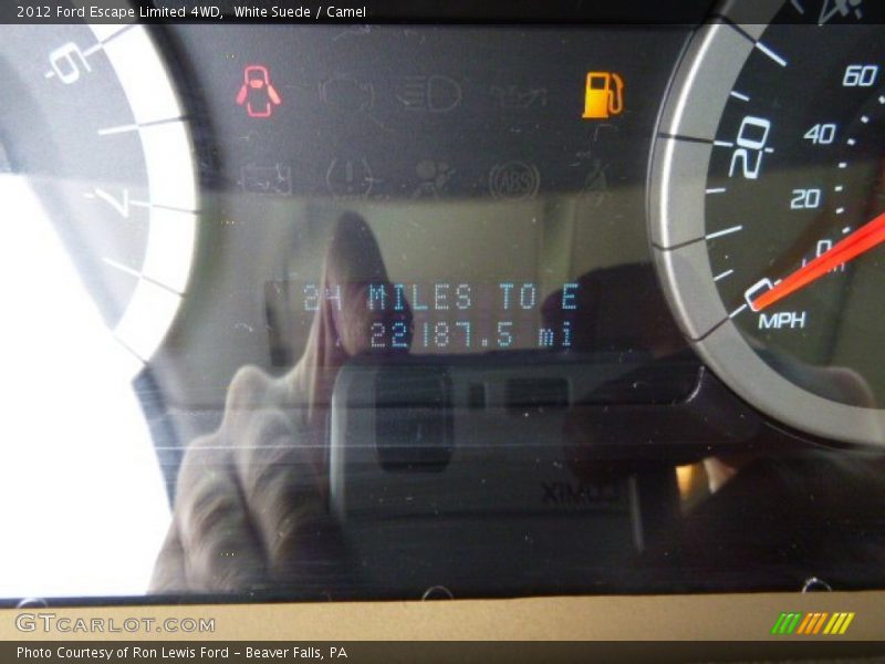 White Suede / Camel 2012 Ford Escape Limited 4WD
