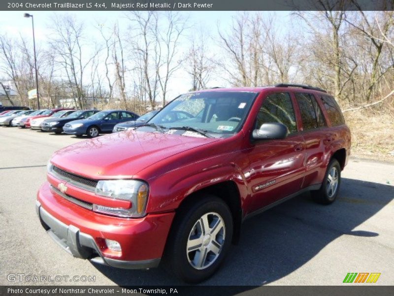 Majestic Red Metallic / Dark Pewter 2004 Chevrolet TrailBlazer LS 4x4