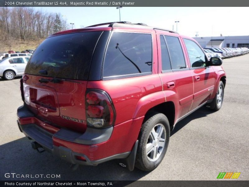 Majestic Red Metallic / Dark Pewter 2004 Chevrolet TrailBlazer LS 4x4