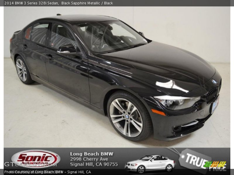 Black Sapphire Metallic / Black 2014 BMW 3 Series 328i Sedan