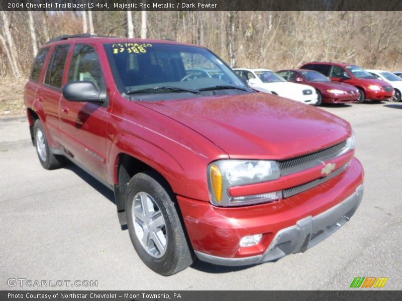 Majestic Red Metallic / Dark Pewter 2004 Chevrolet TrailBlazer LS 4x4