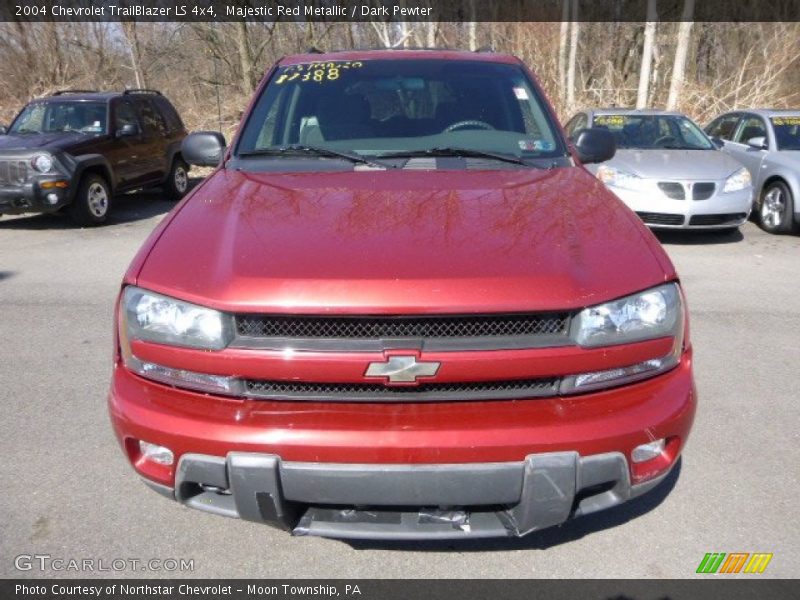 Majestic Red Metallic / Dark Pewter 2004 Chevrolet TrailBlazer LS 4x4
