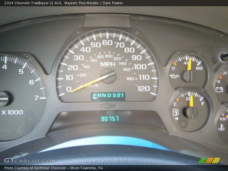 Majestic Red Metallic / Dark Pewter 2004 Chevrolet TrailBlazer LS 4x4