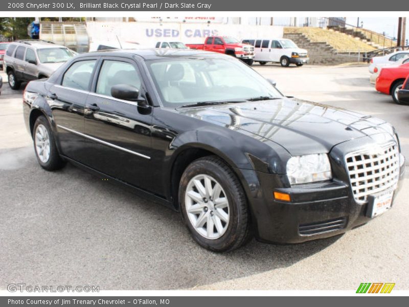 Brilliant Black Crystal Pearl / Dark Slate Gray 2008 Chrysler 300 LX