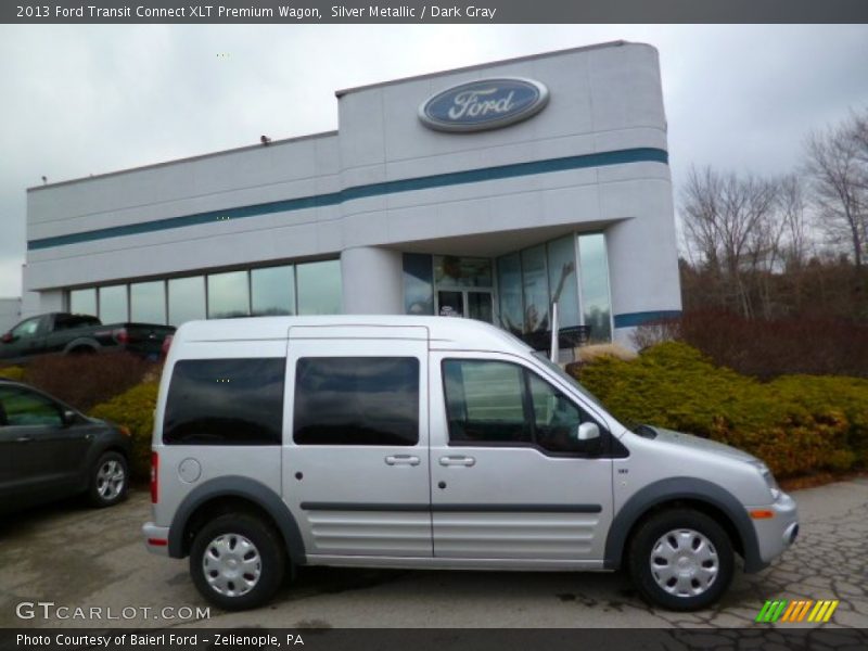 Silver Metallic / Dark Gray 2013 Ford Transit Connect XLT Premium Wagon