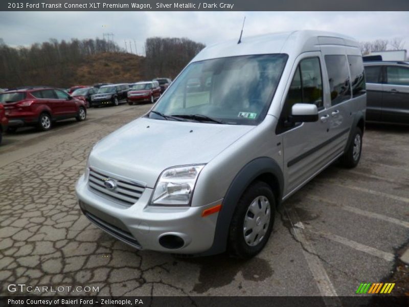 Silver Metallic / Dark Gray 2013 Ford Transit Connect XLT Premium Wagon