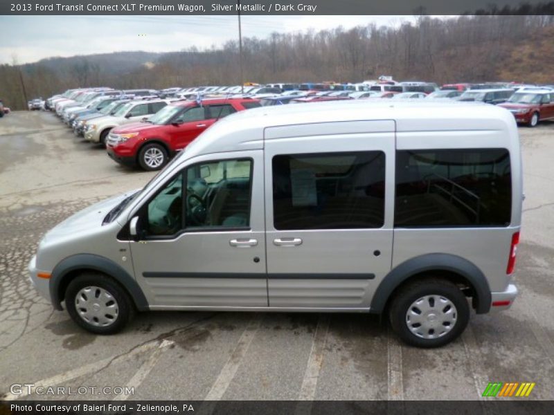 Silver Metallic / Dark Gray 2013 Ford Transit Connect XLT Premium Wagon