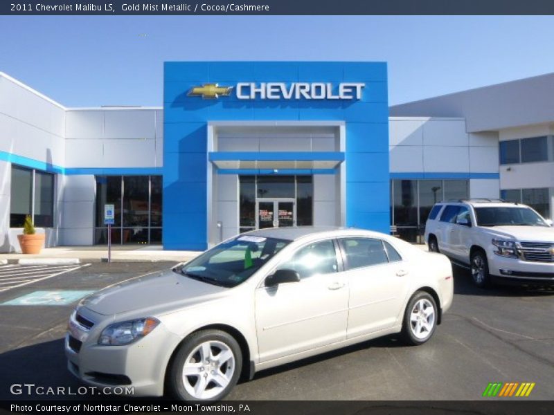 Gold Mist Metallic / Cocoa/Cashmere 2011 Chevrolet Malibu LS