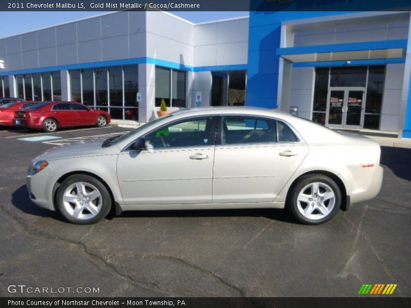 Gold Mist Metallic / Cocoa/Cashmere 2011 Chevrolet Malibu LS
