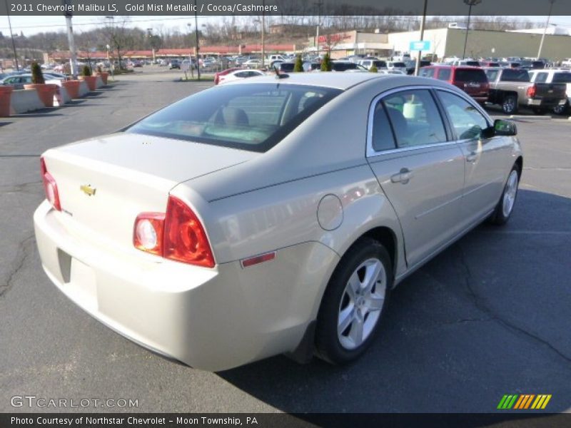 Gold Mist Metallic / Cocoa/Cashmere 2011 Chevrolet Malibu LS