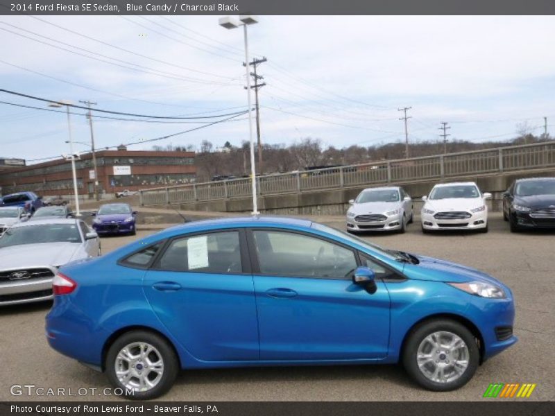 Blue Candy / Charcoal Black 2014 Ford Fiesta SE Sedan