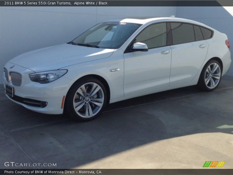 Alpine White / Black 2011 BMW 5 Series 550i Gran Turismo
