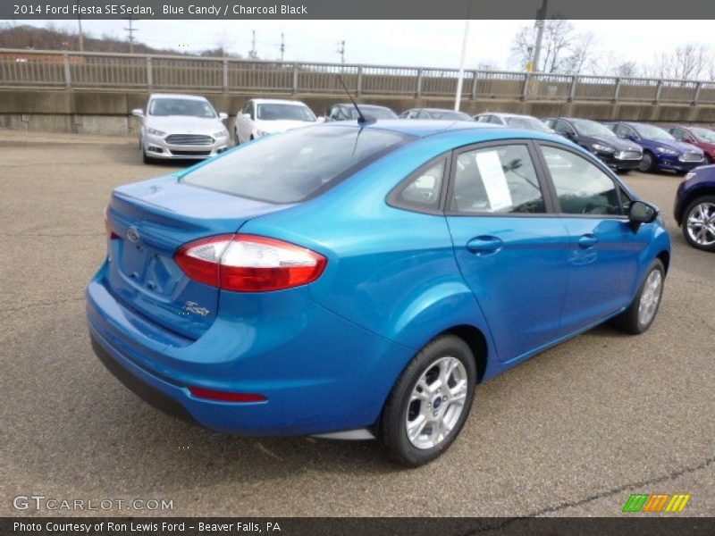 Blue Candy / Charcoal Black 2014 Ford Fiesta SE Sedan