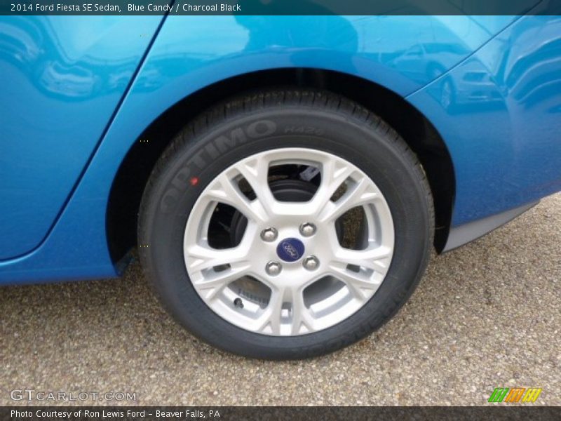 Blue Candy / Charcoal Black 2014 Ford Fiesta SE Sedan