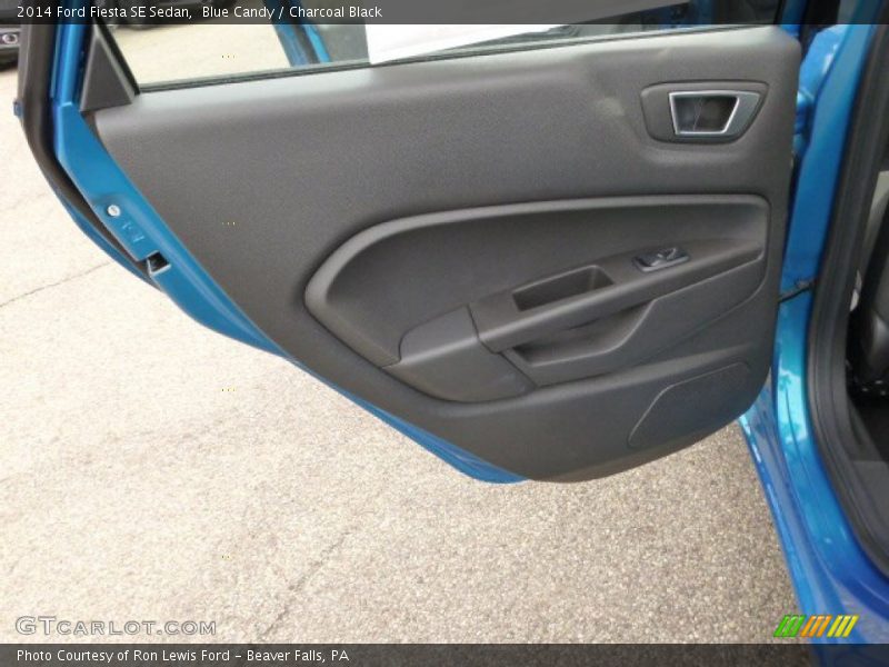 Blue Candy / Charcoal Black 2014 Ford Fiesta SE Sedan