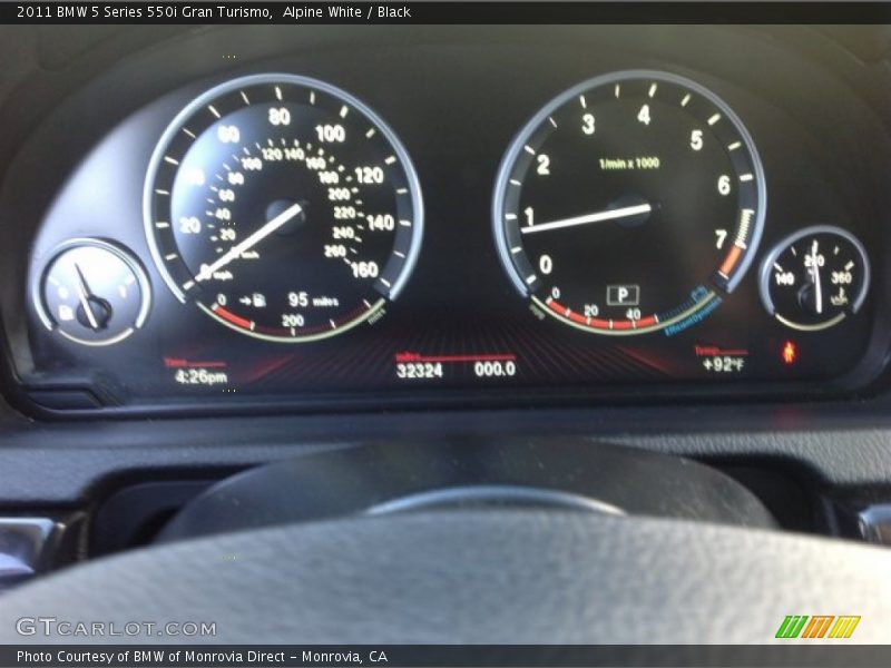Alpine White / Black 2011 BMW 5 Series 550i Gran Turismo