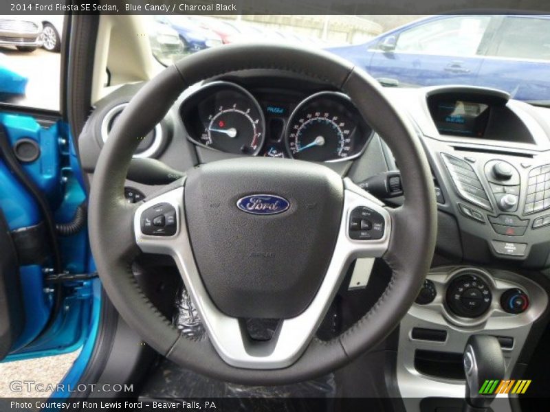 Blue Candy / Charcoal Black 2014 Ford Fiesta SE Sedan