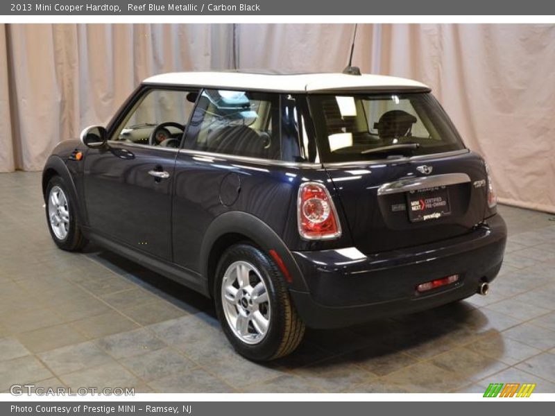 Reef Blue Metallic / Carbon Black 2013 Mini Cooper Hardtop