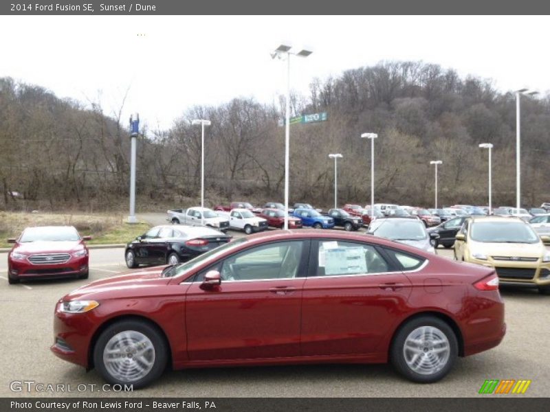 Sunset / Dune 2014 Ford Fusion SE