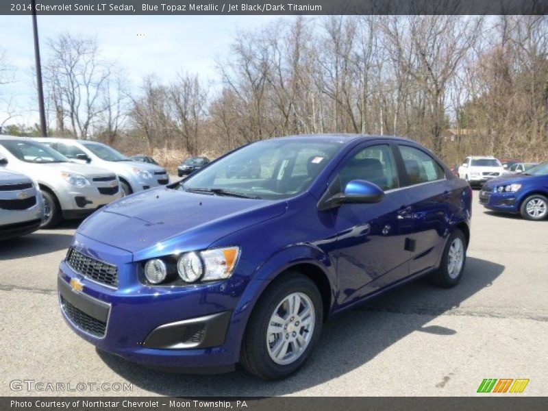 Blue Topaz Metallic / Jet Black/Dark Titanium 2014 Chevrolet Sonic LT Sedan