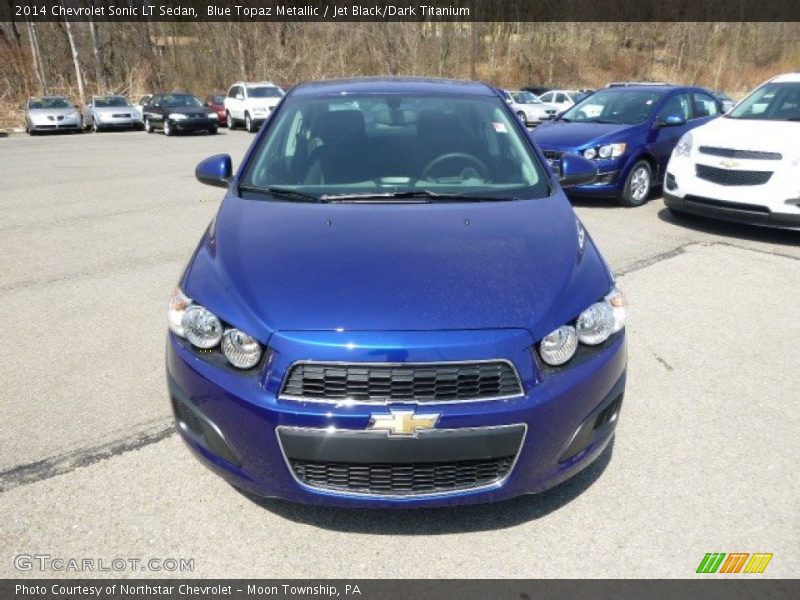 Blue Topaz Metallic / Jet Black/Dark Titanium 2014 Chevrolet Sonic LT Sedan