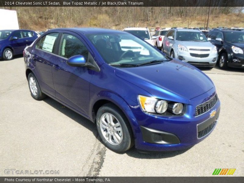 Blue Topaz Metallic / Jet Black/Dark Titanium 2014 Chevrolet Sonic LT Sedan