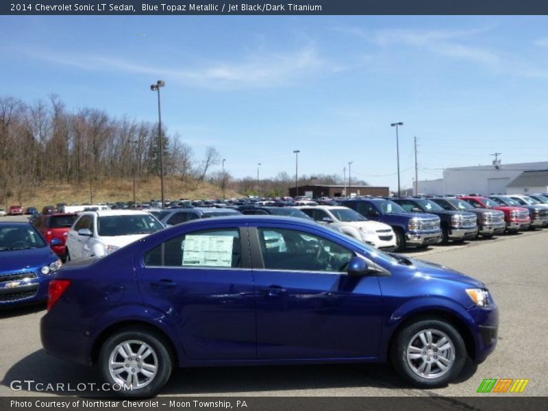 Blue Topaz Metallic / Jet Black/Dark Titanium 2014 Chevrolet Sonic LT Sedan