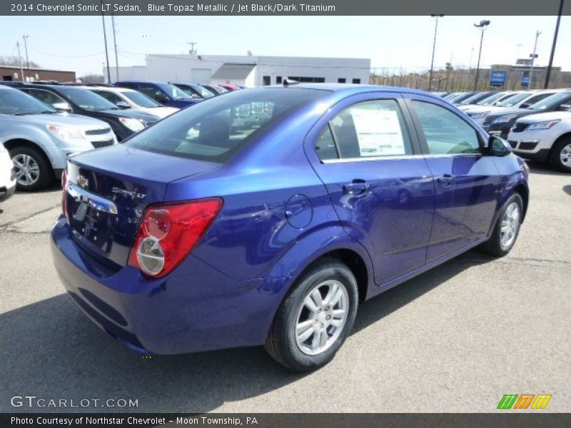 Blue Topaz Metallic / Jet Black/Dark Titanium 2014 Chevrolet Sonic LT Sedan
