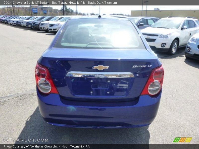 Blue Topaz Metallic / Jet Black/Dark Titanium 2014 Chevrolet Sonic LT Sedan