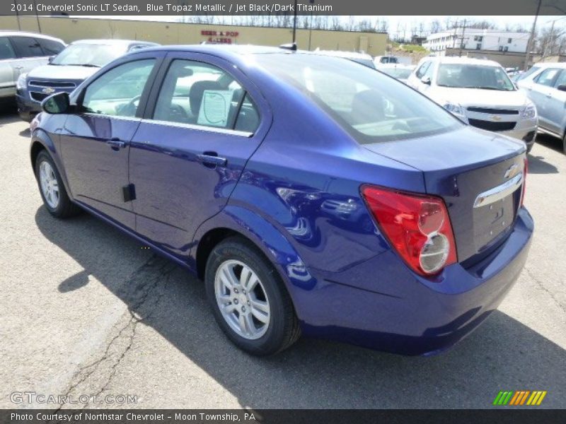 Blue Topaz Metallic / Jet Black/Dark Titanium 2014 Chevrolet Sonic LT Sedan