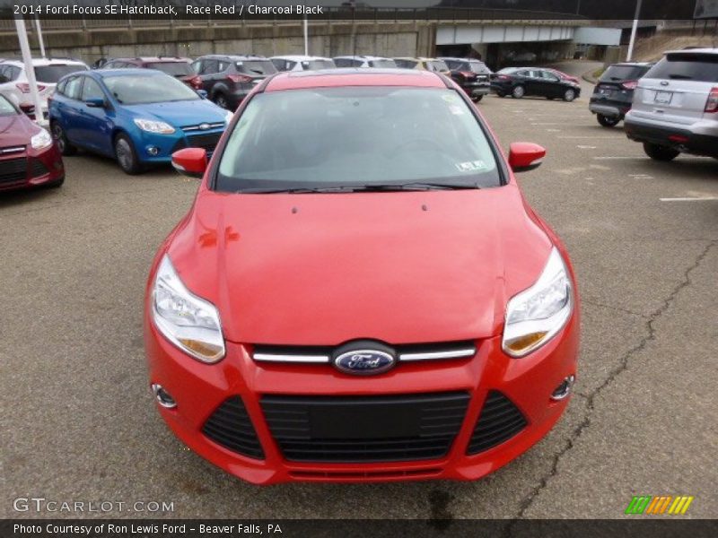 Race Red / Charcoal Black 2014 Ford Focus SE Hatchback