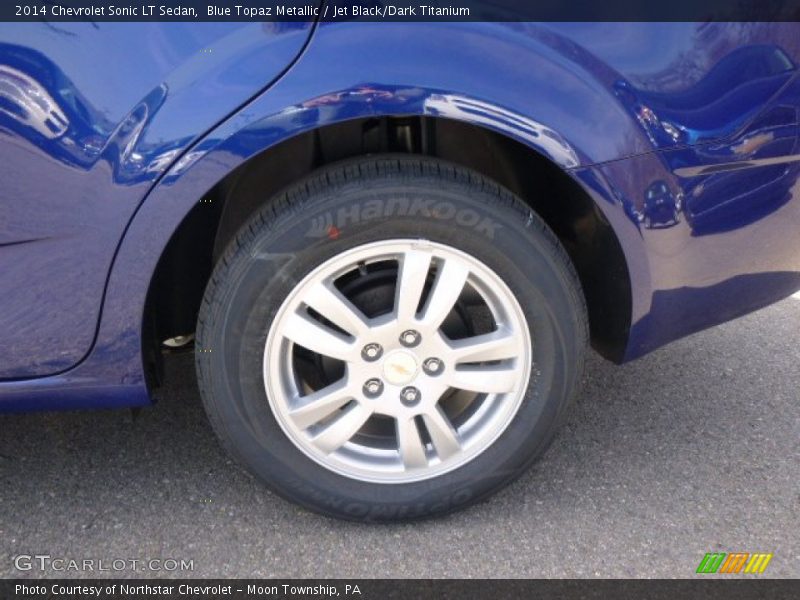 Blue Topaz Metallic / Jet Black/Dark Titanium 2014 Chevrolet Sonic LT Sedan