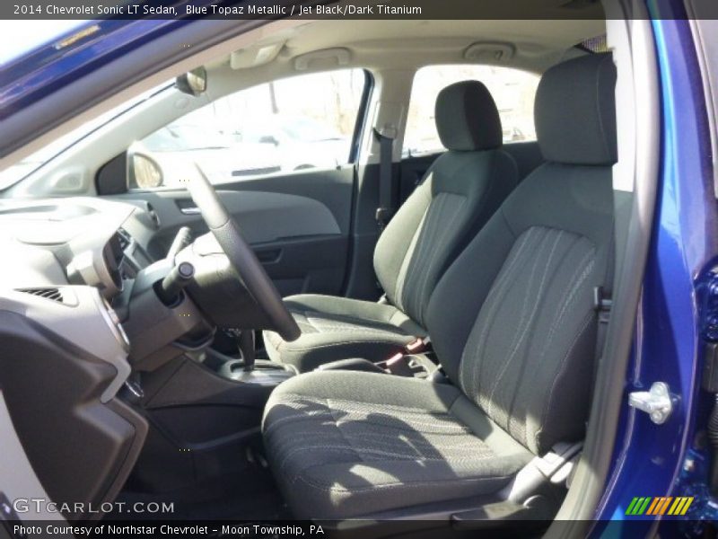 Blue Topaz Metallic / Jet Black/Dark Titanium 2014 Chevrolet Sonic LT Sedan