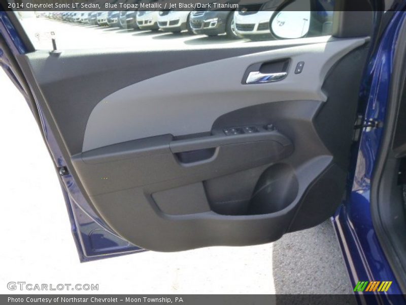 Blue Topaz Metallic / Jet Black/Dark Titanium 2014 Chevrolet Sonic LT Sedan