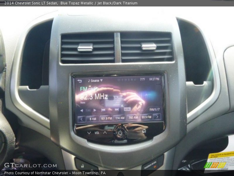 Blue Topaz Metallic / Jet Black/Dark Titanium 2014 Chevrolet Sonic LT Sedan
