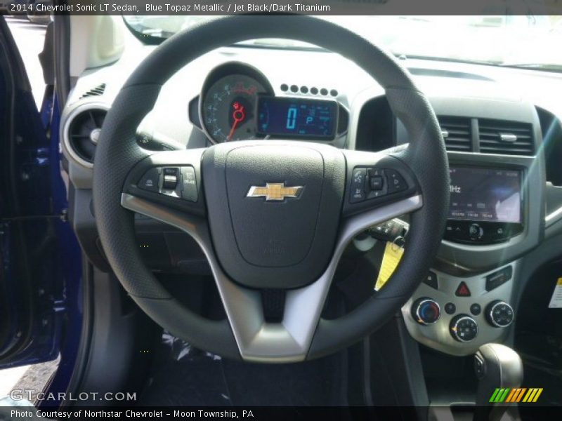 Blue Topaz Metallic / Jet Black/Dark Titanium 2014 Chevrolet Sonic LT Sedan