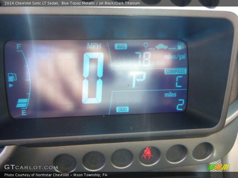 Blue Topaz Metallic / Jet Black/Dark Titanium 2014 Chevrolet Sonic LT Sedan