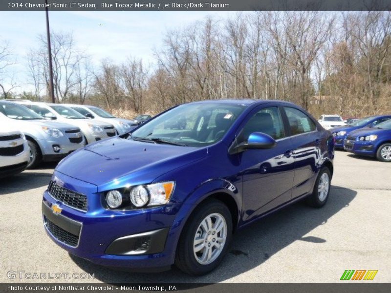 Blue Topaz Metallic / Jet Black/Dark Titanium 2014 Chevrolet Sonic LT Sedan