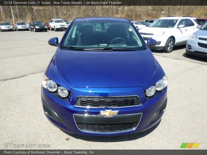 Blue Topaz Metallic / Jet Black/Dark Titanium 2014 Chevrolet Sonic LT Sedan