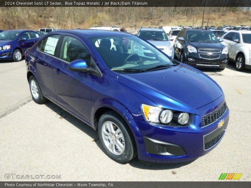 Blue Topaz Metallic / Jet Black/Dark Titanium 2014 Chevrolet Sonic LT Sedan