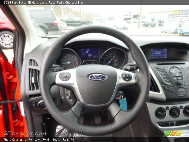Race Red / Charcoal Black 2014 Ford Focus SE Hatchback