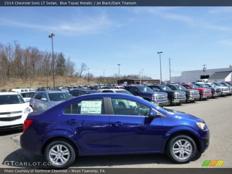 Blue Topaz Metallic / Jet Black/Dark Titanium 2014 Chevrolet Sonic LT Sedan