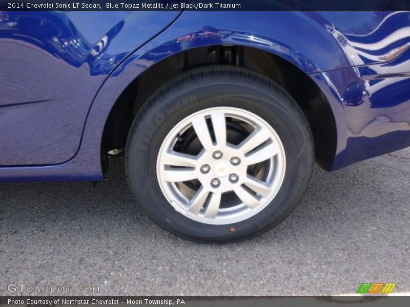 Blue Topaz Metallic / Jet Black/Dark Titanium 2014 Chevrolet Sonic LT Sedan