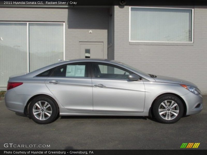 Radiant Silver / Gray 2011 Hyundai Sonata GLS