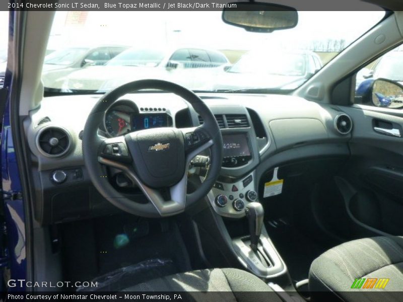 Blue Topaz Metallic / Jet Black/Dark Titanium 2014 Chevrolet Sonic LT Sedan